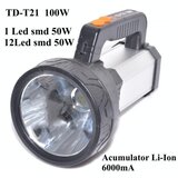 LANTERNA LASER LED 50W + 50W COB ,TD-T21